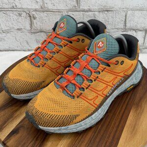 Merrell Moab Flight Poppy J067228 Womens Sz. 11 Orange Mesh Trail Running Shoes